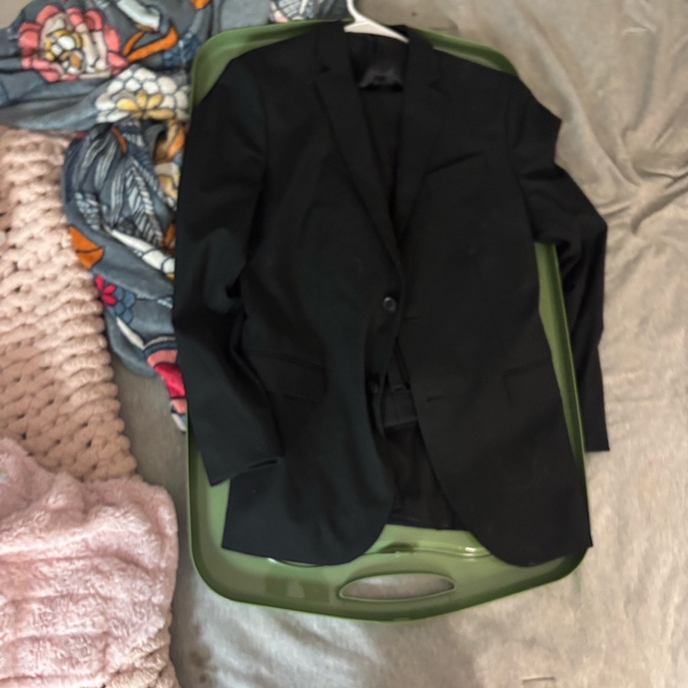 JF J.Ferrar Sleek Black Suit Jacket